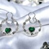 Heart hoops green